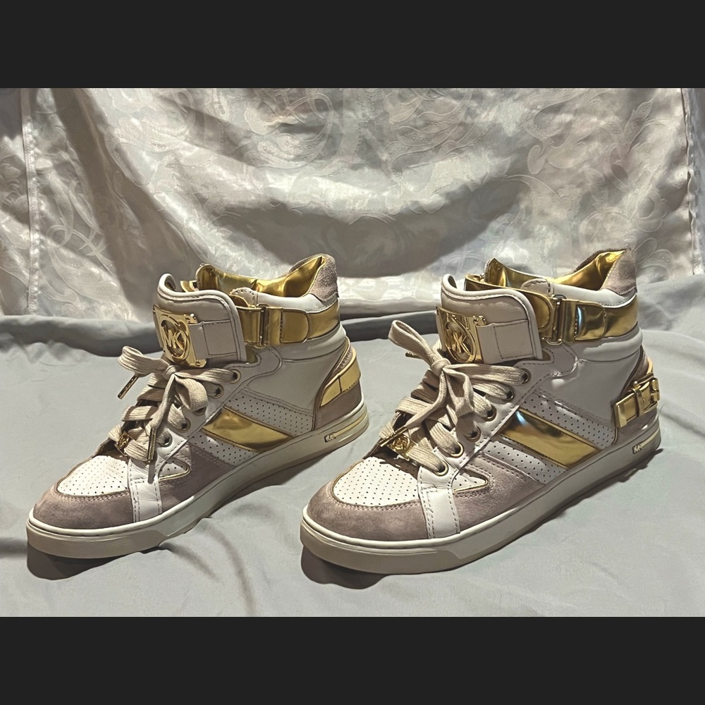 Michael Kors Fulton High Top Metallic Sneaker